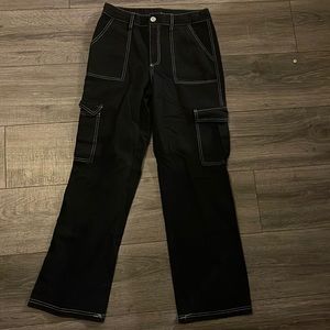 Black cargo pants